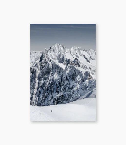 Mont-Blanc coberto de neve sob a luz, Alpes franceses – fotografia de André Nunez
